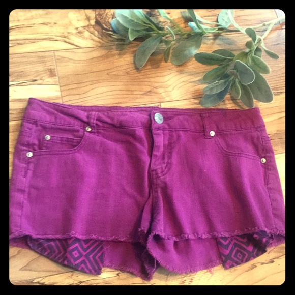 Celebrity Pink Other - Purple celebrity pink jean shorts size 13 juniors